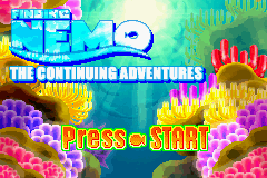 Finding Nemo - The Continuing Adventures Title Screen